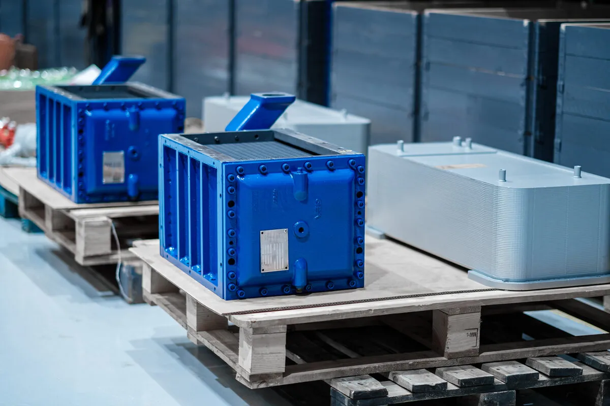 Overhauled charge air coolers and plate bundles ready for delivery