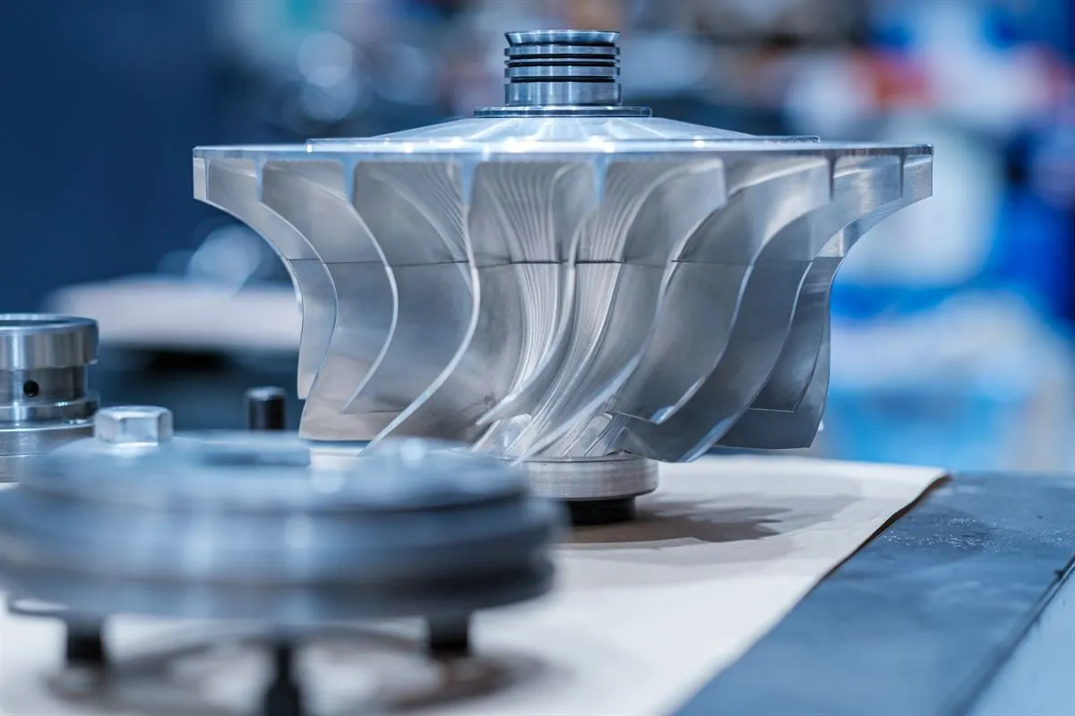 Machined turbocharger compressor wheel
