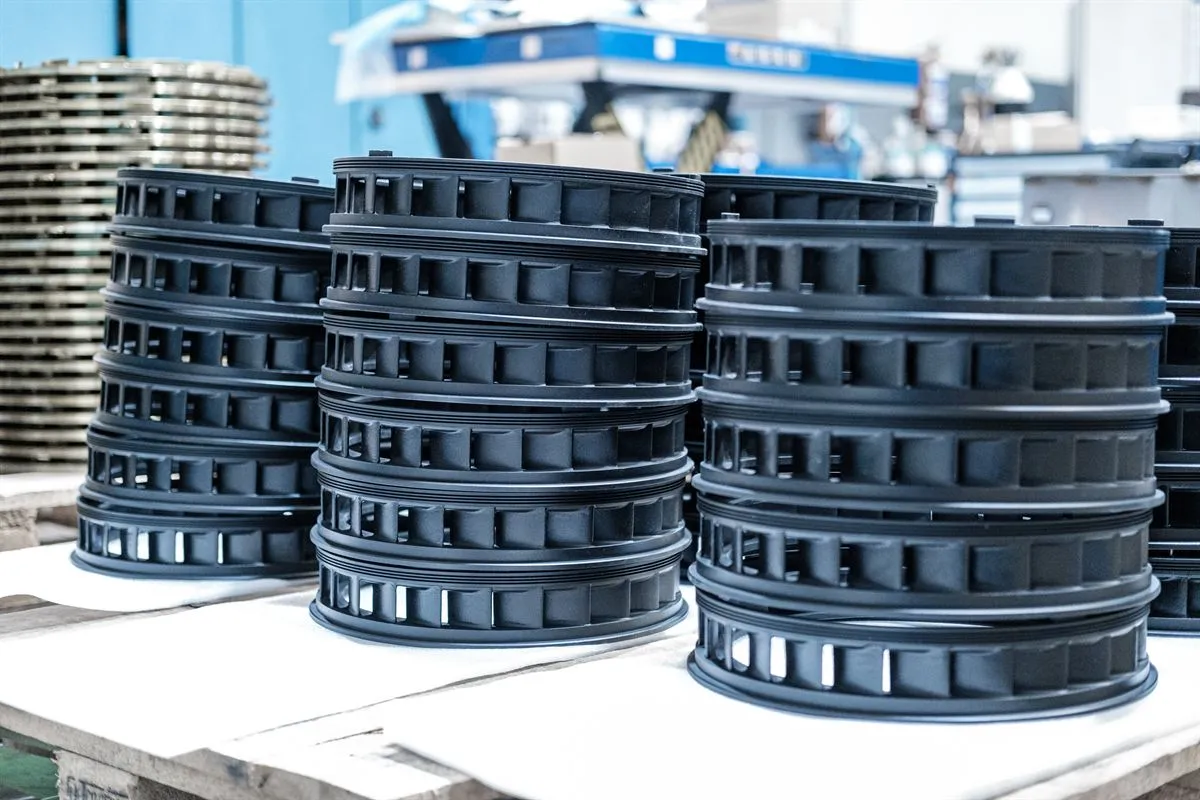 Stacks of new nozzle rings for ABB TPS57F32 turbochargers